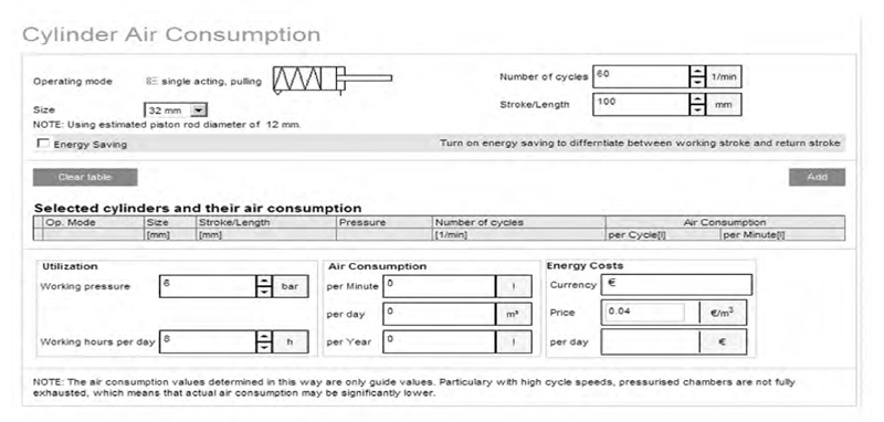محاسبه مصرف هوا با استفاده از نرم افزار